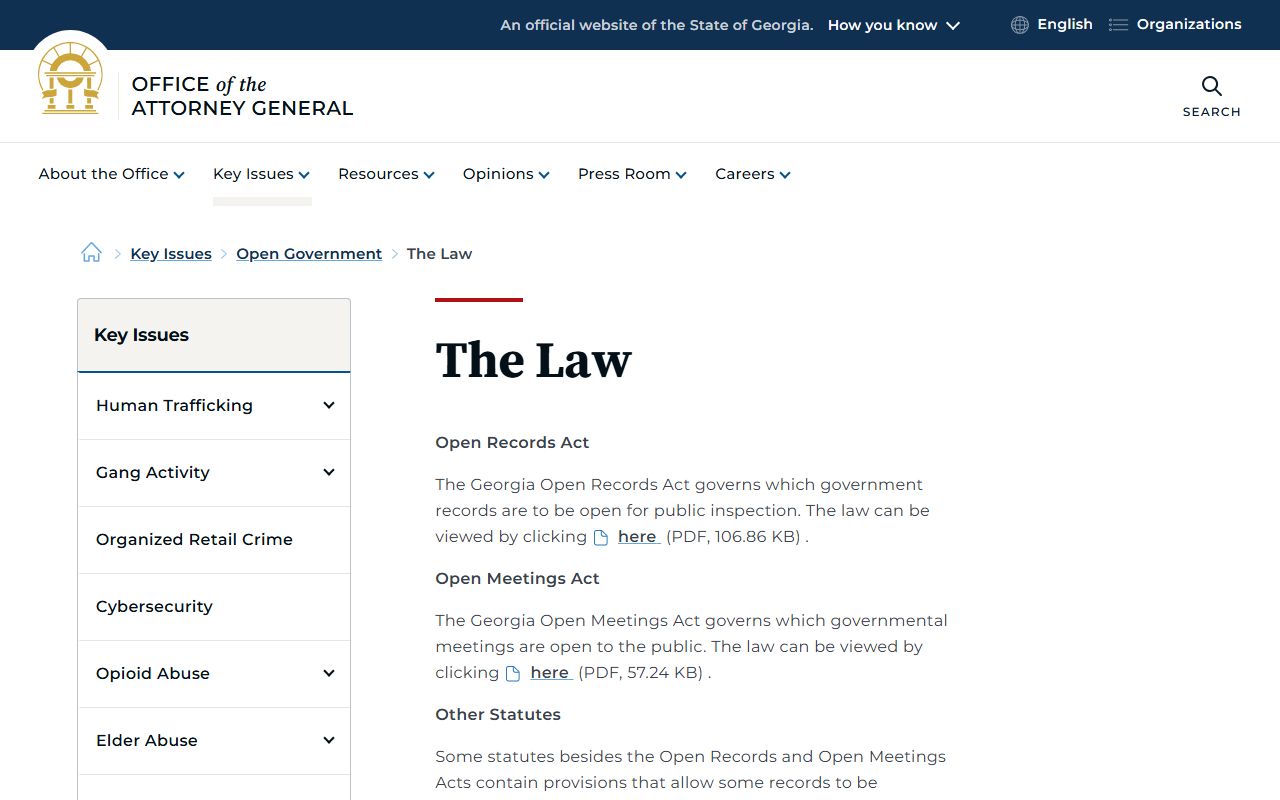 Cherokee County Court records governed by Georgia open-government law