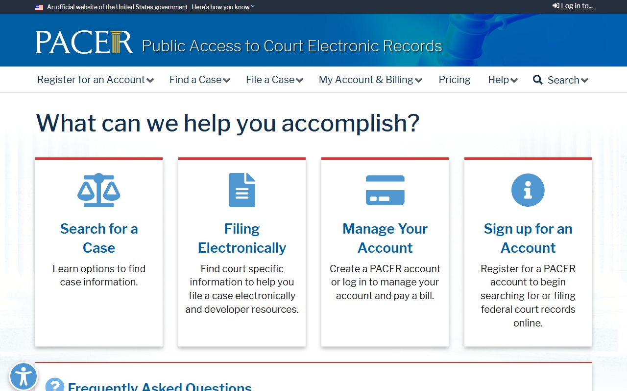 Cherokee County Court records crossover with PACER federal case access