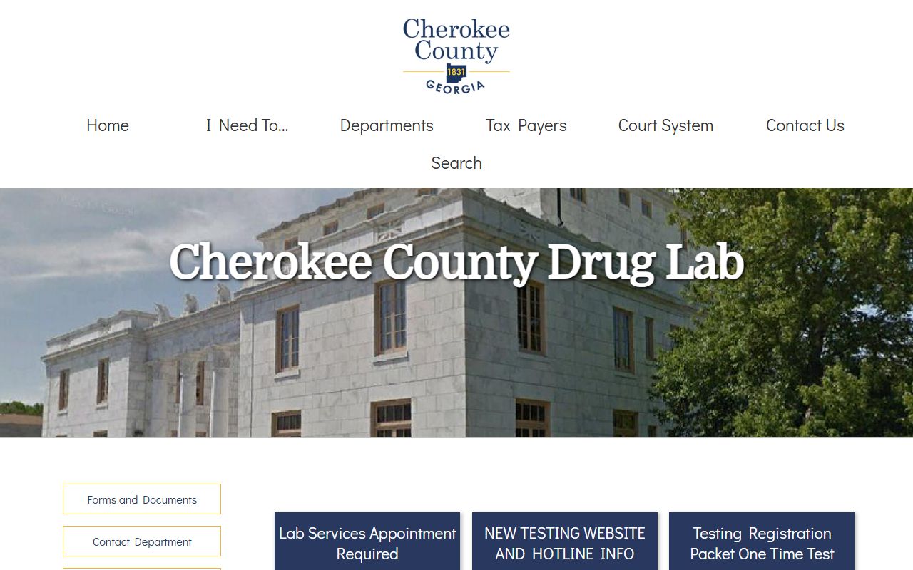 Cherokee County drug lab testing services tied to search warrant evidence